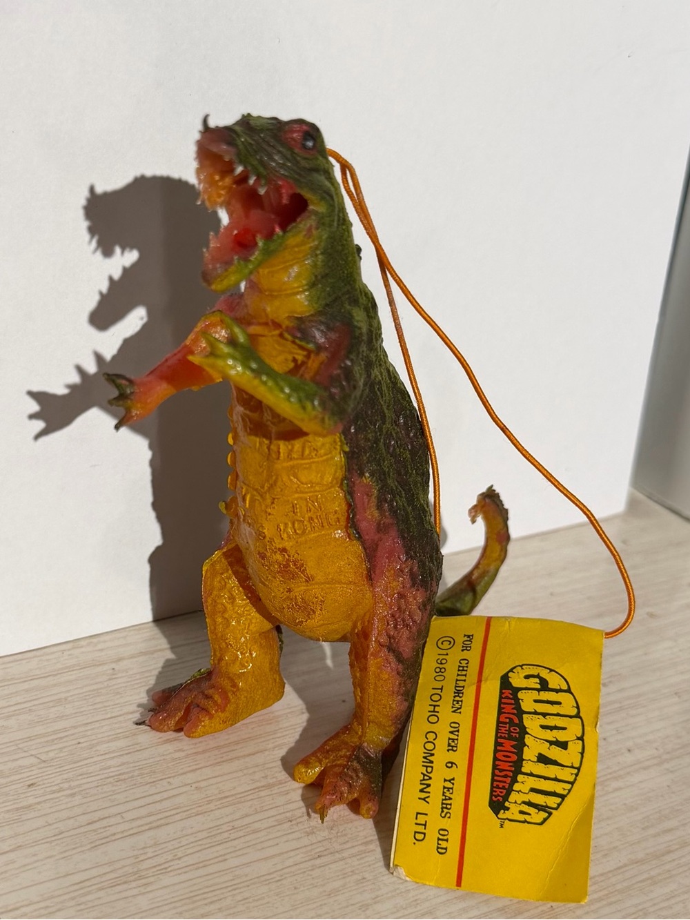 Vintage Godzilla Ben Cooper GLI Toy Co. Reiner Figure 4.7” 1980